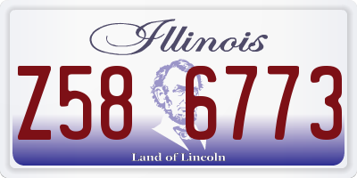 IL license plate Z586773