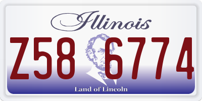 IL license plate Z586774
