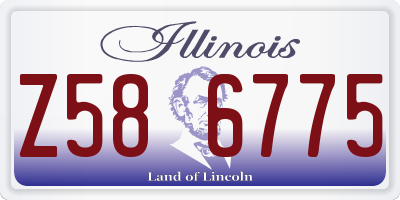 IL license plate Z586775
