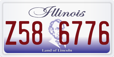 IL license plate Z586776