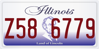 IL license plate Z586779