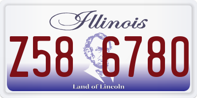 IL license plate Z586780