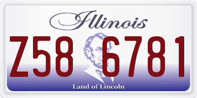 IL license plate Z586781