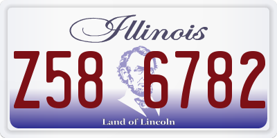 IL license plate Z586782