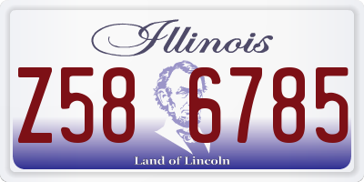 IL license plate Z586785