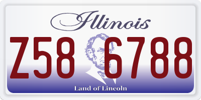 IL license plate Z586788