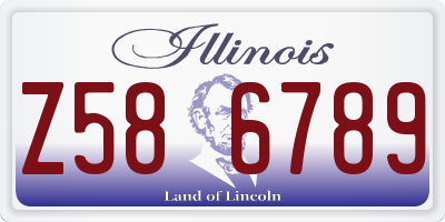 IL license plate Z586789
