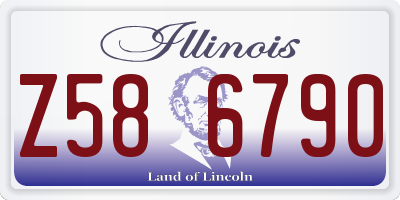IL license plate Z586790
