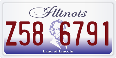 IL license plate Z586791