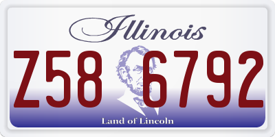 IL license plate Z586792