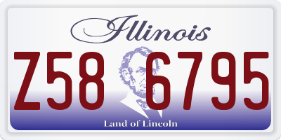 IL license plate Z586795
