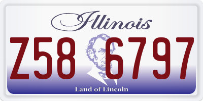 IL license plate Z586797