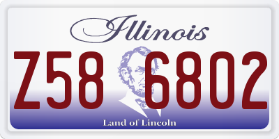 IL license plate Z586802