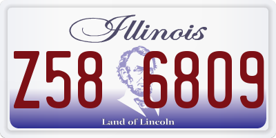 IL license plate Z586809