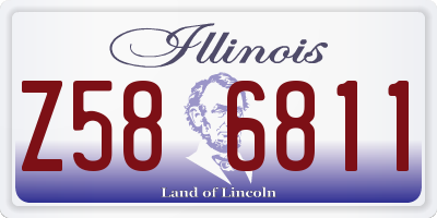 IL license plate Z586811