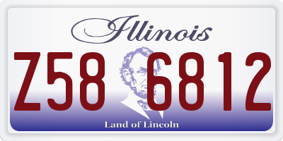 IL license plate Z586812