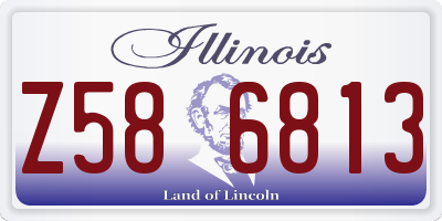 IL license plate Z586813