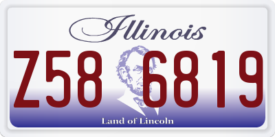IL license plate Z586819