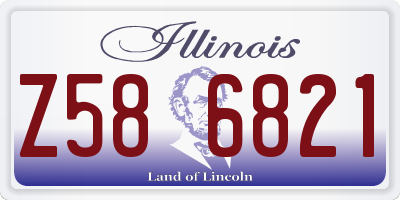 IL license plate Z586821