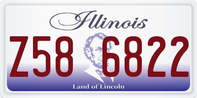 IL license plate Z586822