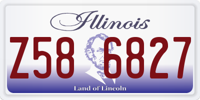 IL license plate Z586827