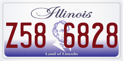 IL license plate Z586828