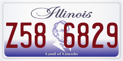 IL license plate Z586829