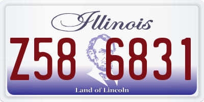 IL license plate Z586831