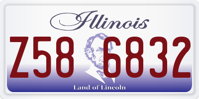 IL license plate Z586832