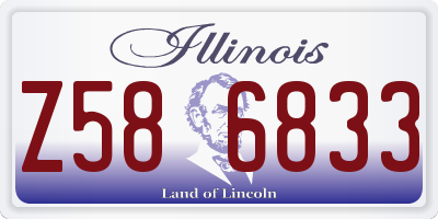 IL license plate Z586833