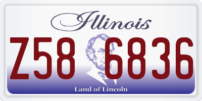 IL license plate Z586836