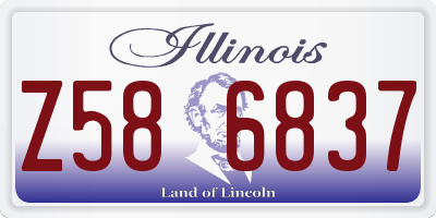 IL license plate Z586837