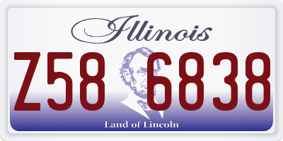 IL license plate Z586838