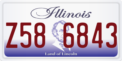 IL license plate Z586843