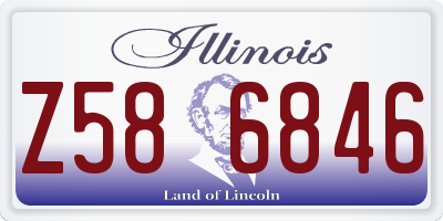 IL license plate Z586846