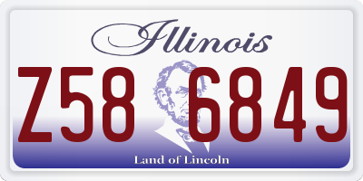 IL license plate Z586849