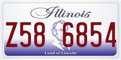 IL license plate Z586854