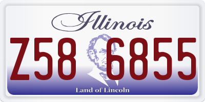 IL license plate Z586855