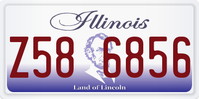 IL license plate Z586856