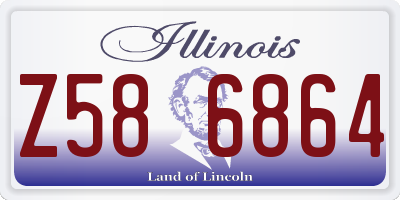 IL license plate Z586864