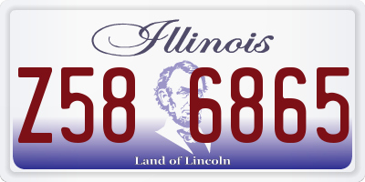 IL license plate Z586865