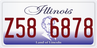 IL license plate Z586878