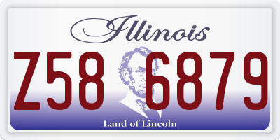 IL license plate Z586879
