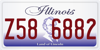 IL license plate Z586882