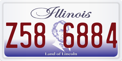 IL license plate Z586884