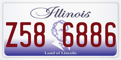 IL license plate Z586886