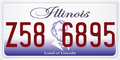 IL license plate Z586895