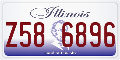 IL license plate Z586896