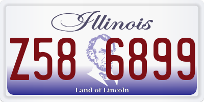 IL license plate Z586899