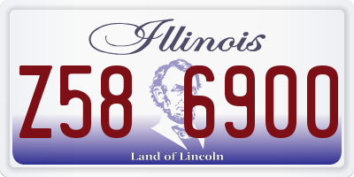 IL license plate Z586900